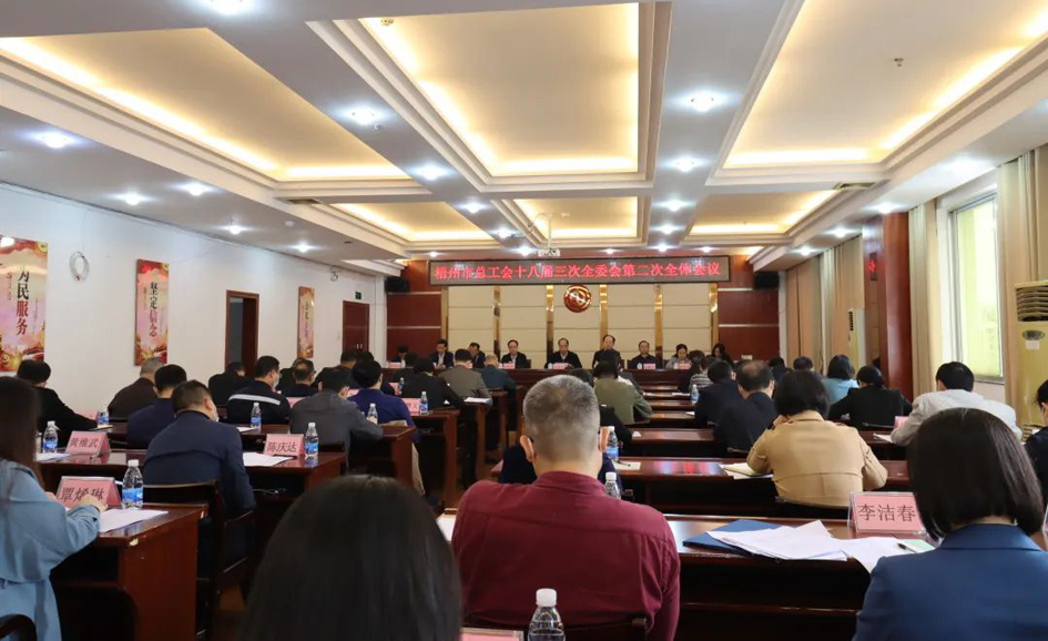 梧州市总工会召开十八届委员会第三次全体会议