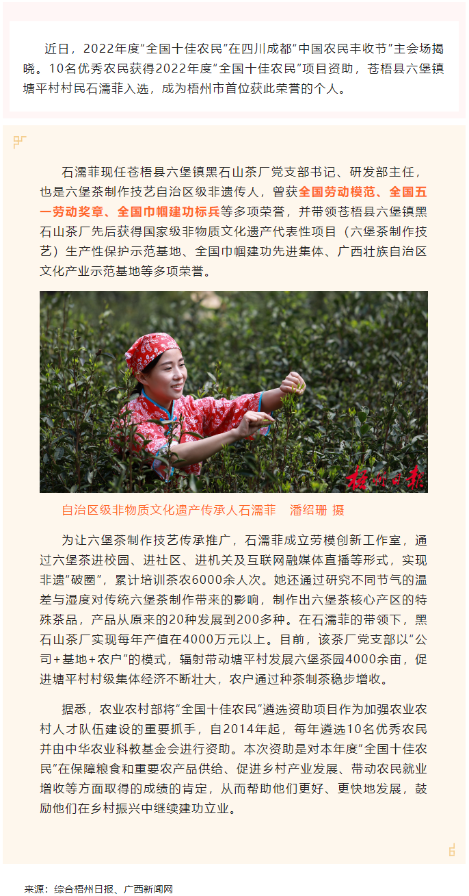 2022年“全国十佳农民”揭晓 全国劳模石濡菲上榜！.png