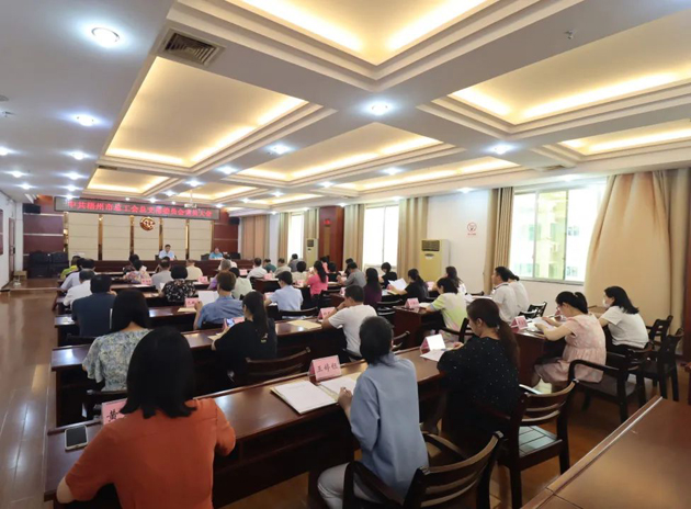 梧州市总工会召开党员大会补选总支部委员