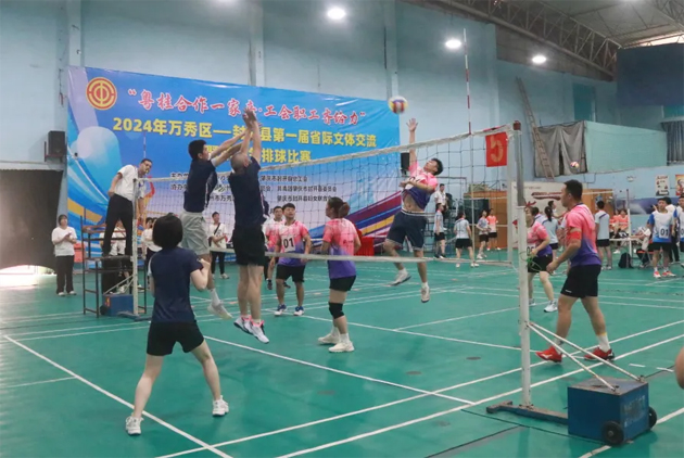 “气”势十足，“排”展风采丨万秀区——封开县第一届省际文体交流暨职工气排球比赛成功举办