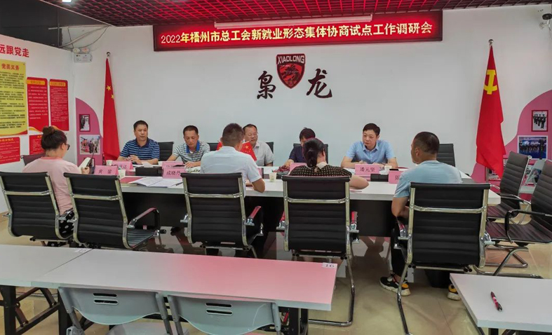 梧州市总工会开展新就业形态集体协商试点工作调研